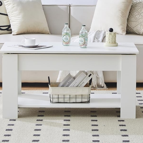 Table basse relevable multi‑usage 3‑en‑1 pour votre salon - MOBELLA