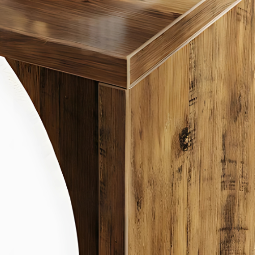 Table d’Appoint C-Design en Bois pour Canapé, Élégance Compacte - TRIBA CORA