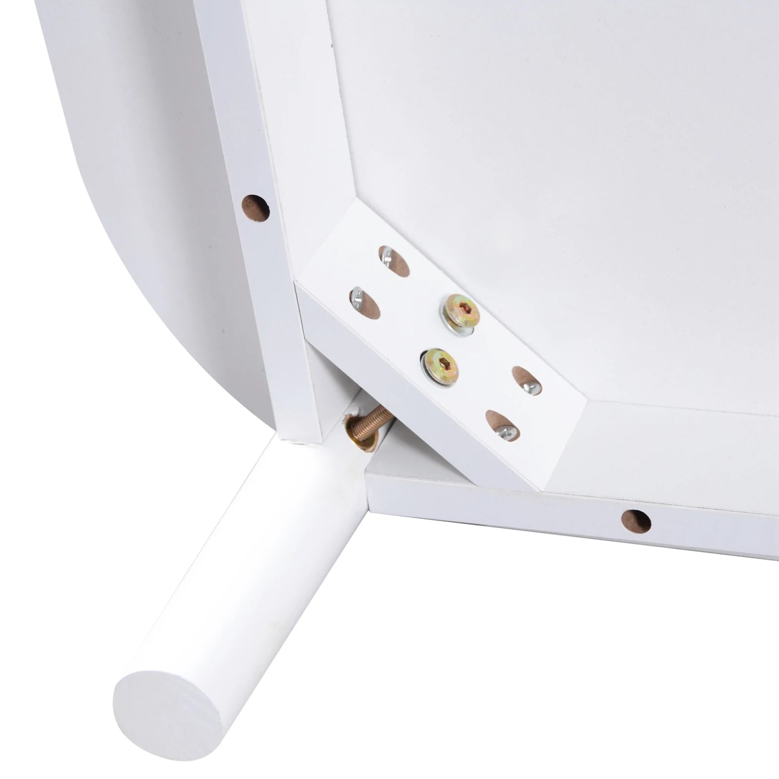Table Basse Élégante, Bois & Blanc avec Tiroir et Rangements, Design Naturel Moderne – BOREA