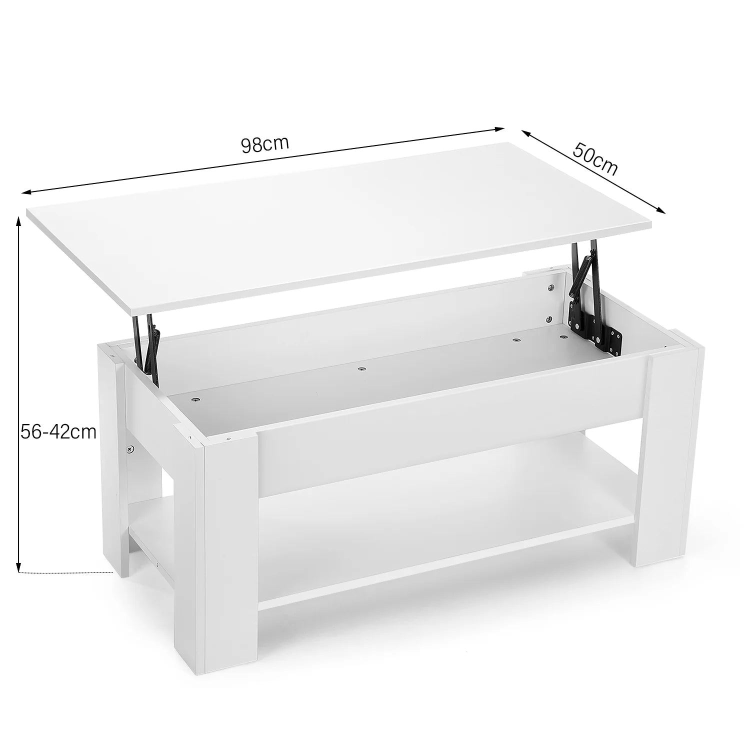 Table basse relevable multi‑usage 3‑en‑1 pour votre salon - MOBELLA